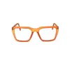 Rust Orange Modern Style Eyeglasses