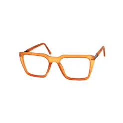 Rust Orange Modern Style Eyeglasses