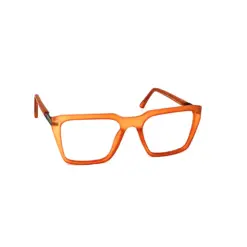 Rust Orange Modern Style Eyeglasses