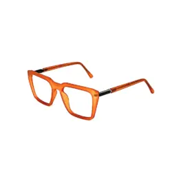 Rust Orange Modern Style Eyeglasses