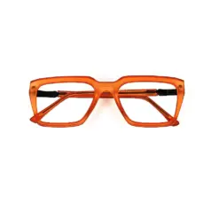Rust Orange Modern Style Eyeglasses