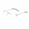 Silver Turban fit Rimless Eyeglasses