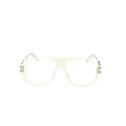 hexagon specs 137 White Bold Fashion Eyeglasses Online at chashmah