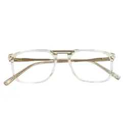 White Transparent Modern Eyeglasses