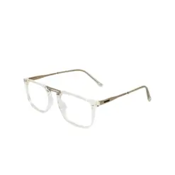 White Transparent Modern Eyeglasses