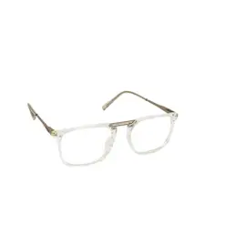 White Transparent Modern Eyeglasses