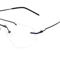 Premium Blue Rimless Eyeglasses - LDX046 15 Buy Blue Turban fit Rimless Eyeglasses Online