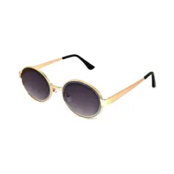 Meow Golden Round Sunglasses at chashmah