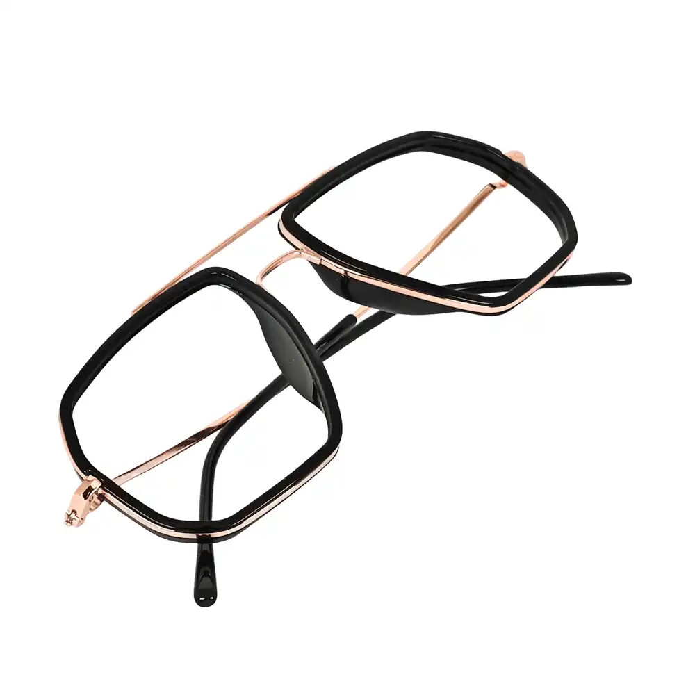 Black Fancy Turban Fit Eyeglasses -51004 7 Black Fancy Turban Fit Eyeglasses