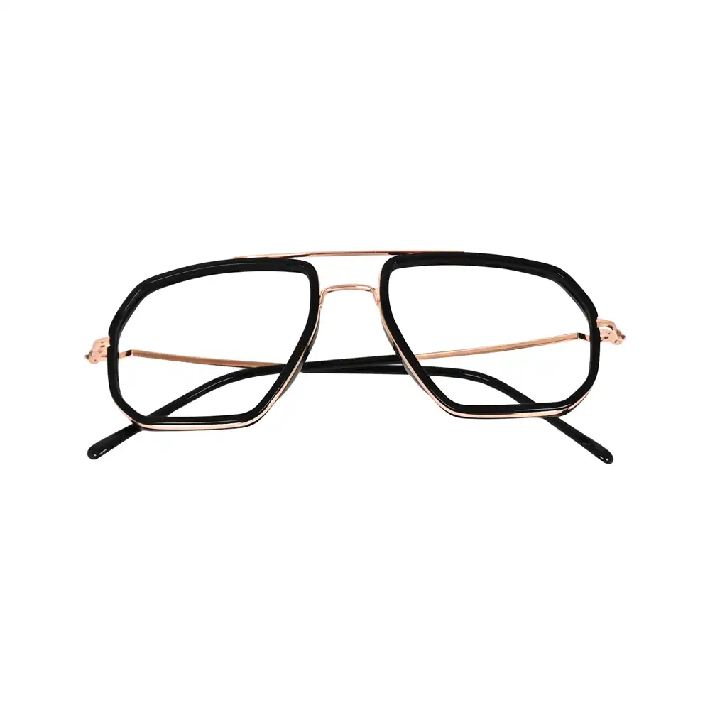 Black Fancy Turban Fit Eyeglasses -51004 6 Black Fancy Turban Fit Eyeglasses