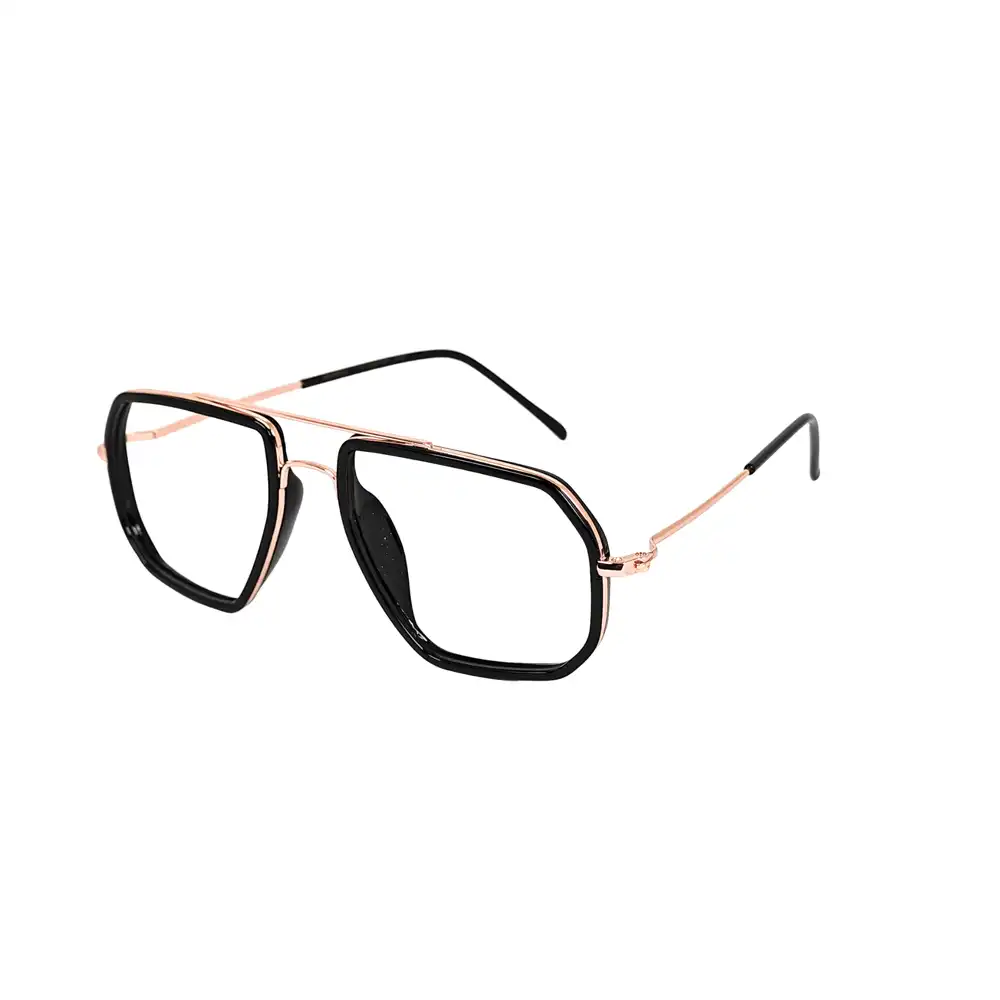 Black Fancy Turban Fit Eyeglasses -51004 1 Black Fancy Turban Fit Eyeglasses