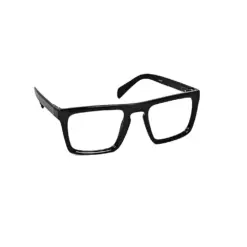 stylish black oversized eyeglasses - 2083