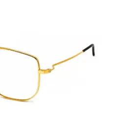 Golden Oversized Turban Fit Eyeglasses