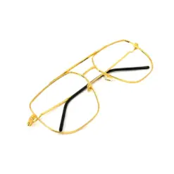 Golden Oversized Turban Fit Eyeglasses