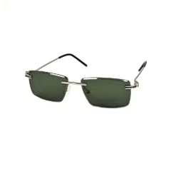 Green Turban Fit Rimless Sunglasses