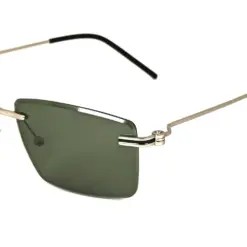 Green Turban Fit Rimless Sunglasses