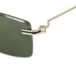 Green Turban Fit Rimless Sunglasses