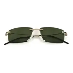 Green Turban Fit Rimless Sunglasses