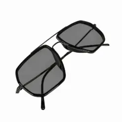 Gunmetal bLACK Turban Fit Sunglasses
