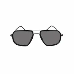 Gunmetal bLACK Turban Fit Sunglasses