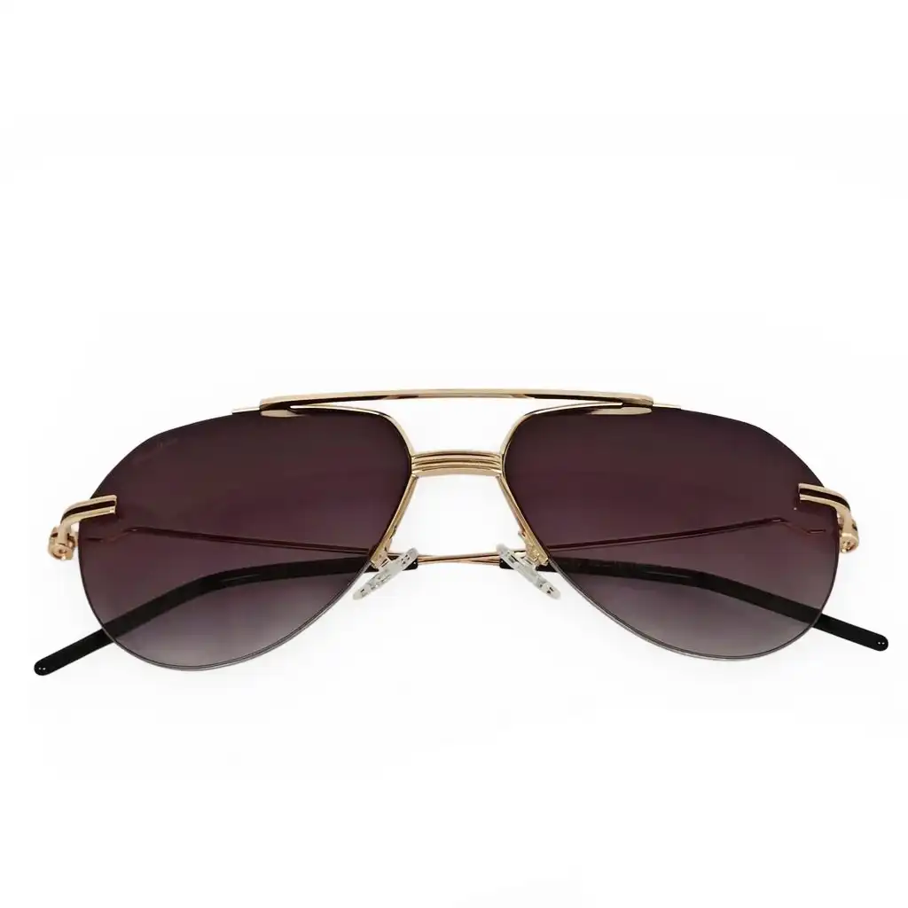 Modern Black Rimless Turban fit Aviator - 4223 8 Modern Black Rimless Turban fit Aviator