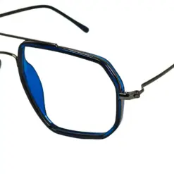 Blue Fancy Turban Fit Eyeglasses