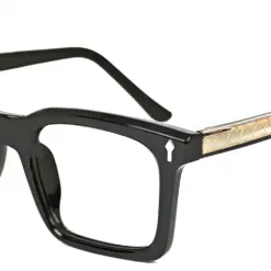 Black Bold Style Eyeglasses at chashma.com