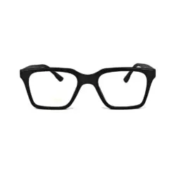 Black Classic Bold Eyeglasses at chashma.com