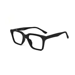 Black Classic Bold Eyeglasses at chashma.com