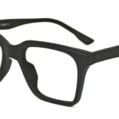 Black Classic Bold Eyeglasses at chashma.com
