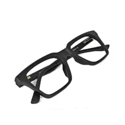 Black Classic Bold Eyeglasses at chashma.com
