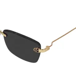 Black Compact Turban Fit Sunglasses at chashma.com