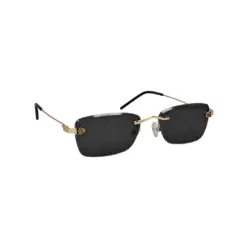 Black Compact Turban Fit Sunglasses at chashma.com