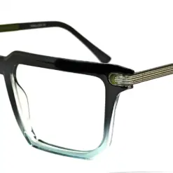 Black Dual Fashion Eyeglasses