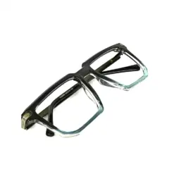 Black Dual Fashion Eyeglasses