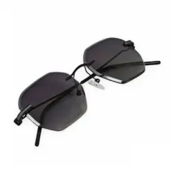 bLACK Hexa Turban Fit Sunglasses at chashmah
