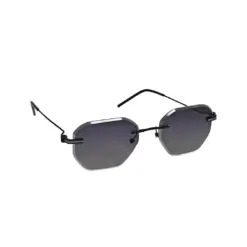 bLACK Hexa Turban Fit Sunglasses at chashmah