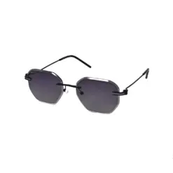 bLACK Hexa Turban Fit Sunglasses at chashmah