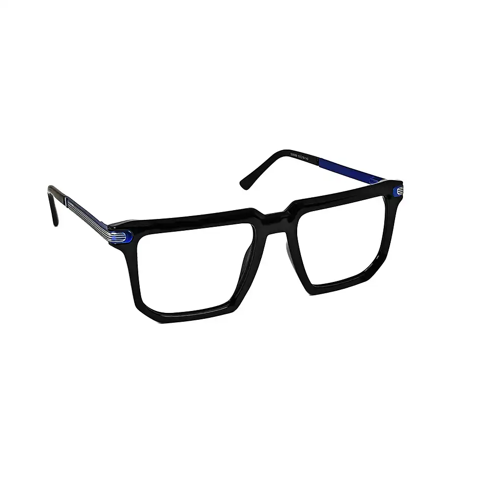 Black Large Fashion Eyeglasses - 525066 4 Black Large Fashion Eyeglasses