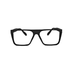 Black Wide Oversized Eyeglasses at chashmah.com