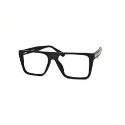 Black Wide Oversized Eyeglasses at chashmah.com
