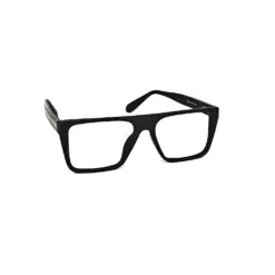 Black Wide Oversized Eyeglasses at chashmah.com