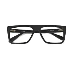Black Wide Oversized Eyeglasses at chashmah.com