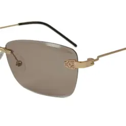 Brown Compact Turban Fit Sunglasses at chashma.com