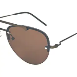 Brown Fancy Aviator Turban Fit Sunglasses