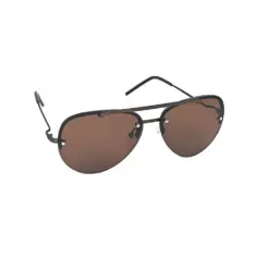 Brown Fancy Aviator Turban Fit Sunglasses