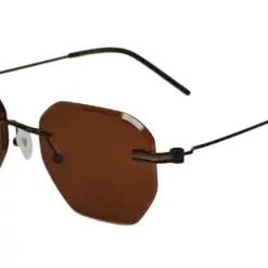 brown Hexa Turban Fit Sunglasses at chashmah