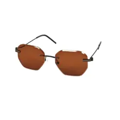 brown Hexa Turban Fit Sunglasses at chashmah