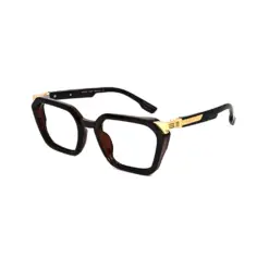 Brown Modern Style Eyeglasses at chashmah