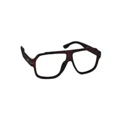 Brown Oversized Aviator Eyeglasses